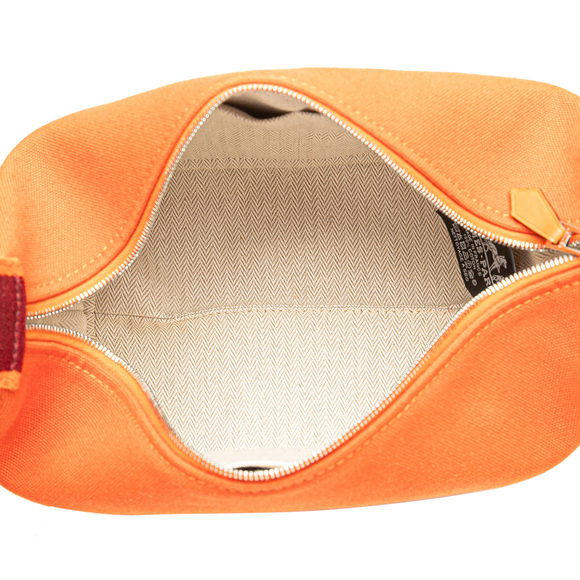 Pre-Loved Hermes Small Toile Bride A Brac Case - Picture 4 of 11